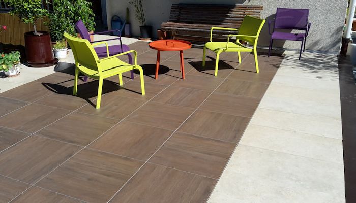 Terrasse en grs cram